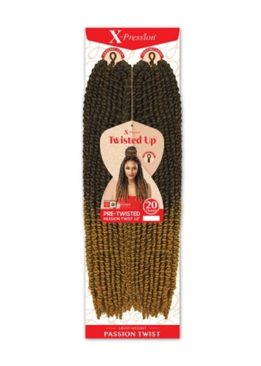 Outre Synthetic X-Pression Twisted Up Crochet Braid - PRE TWISTED PASSION TWIST18" Alexwigs