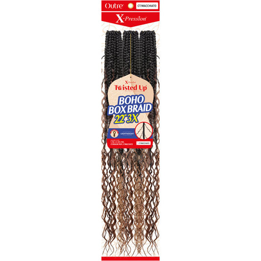 Outre X Pression Twisted Up Crochet Braid - 3X BOHO BOX BRAID 22" Alexwigs