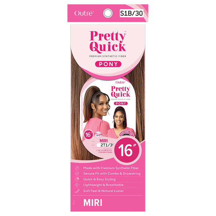 Outre Pretty Quick Pony Drawstring Ponytail - MIRI Alexwigs