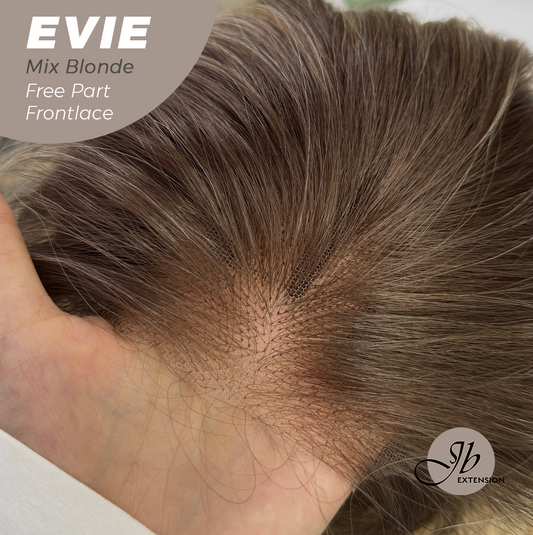JBEXTENSION 22 Inches Mix Blonde Pre-Cut Free Part Frontlace Glueless Wig EVIE MIX BLONDE Alexwigs