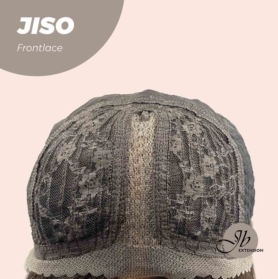 JBEXTENSION 20 Inches Nature Brown Pre-Cut Frontlace Glueless Wig With Bangs JISO Alexwigs