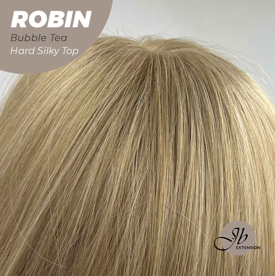 JBEXTENSION 22 Inches Scalpiana Bubble Tea Wolf Cut 3.5X4 Hard Silky Top Natural Scalp Effect Wig ROBIN BUBBLE TEA Alexwigs