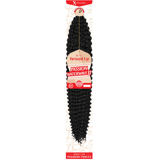 Outre X-Pression Twisted Up Crochet Braid - PASSION WATERWAVE II 22" Alexwigs