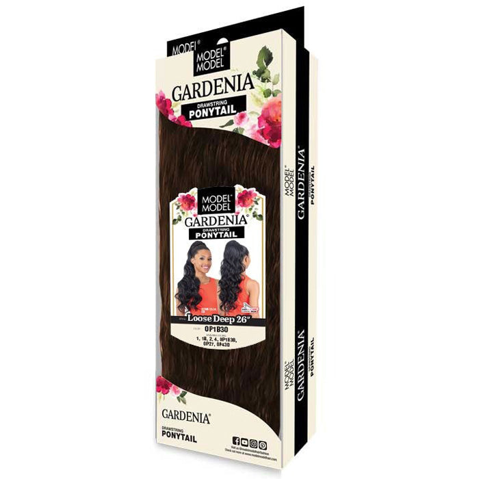 Model Model Gardenia Drawstring Ponytail - LOOSE DEEP 26" Alexwigs