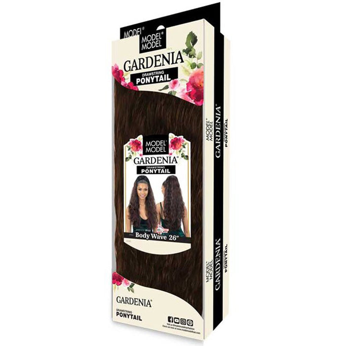 Model Model Gardenia Drawstring Ponytail - BODY WAVE 26" Alexwigs