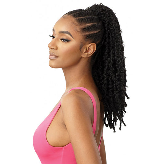 Outre Pretty Quick Premium Synthetic Butterfly Jungle Locs Ponytail 20 Alexwigs