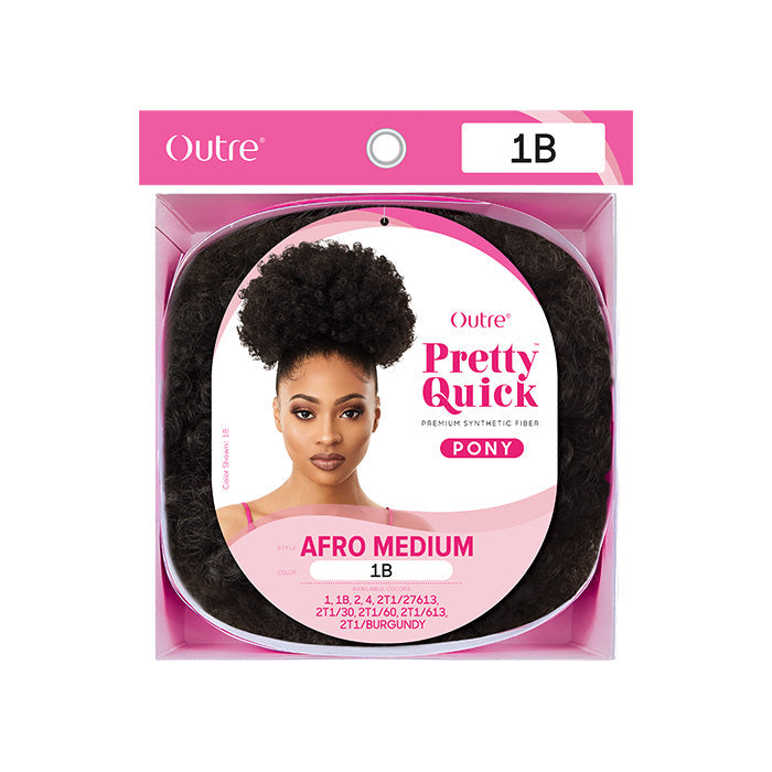 Outre Pretty Quick Drawstring Ponytail - AFRO MEDIUM Alexwigs