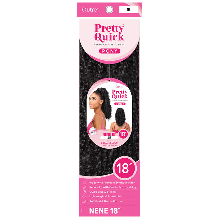 Outre Pretty Quick Drawstring Ponytail - NENE 18" Alexwigs
