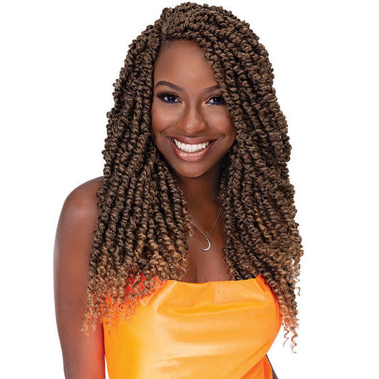 Janet Collection Nala Tress Looped Crochet Braid - 3X PASSION TWIST 18" Alexwigs