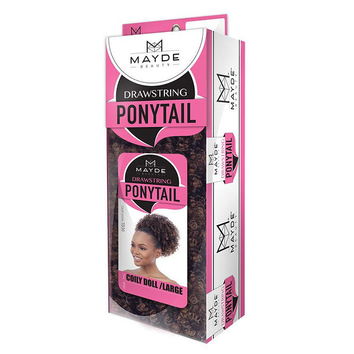 Mayde Beauty Drawstring Ponytail - COILY DOLL LARGE Alexwigs