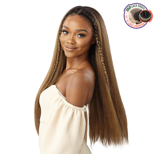 Outre 360 Frontal Lace 100% Human Hair Blend 13X6 HD Lace Front Wig - SUNNIVA Alexwigs