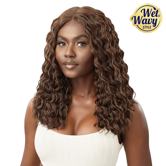 Outre Wet & Wavy HD Transparent Lace Front Wig - PRICILLA Alexwigs