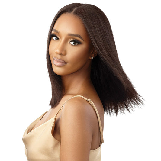Outre 100% Unprocessed Human Hair U Part Leave Out Wig - DOMINICAN STRAIGHT 14 Alexwigs