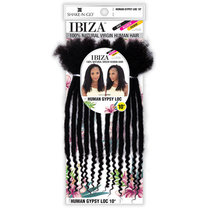 Shake N Go Ibiza 100% Natural Virgin Human Hair Afro Braiding Hair - HUMAN GYPSY LOC 10" Alexwigs