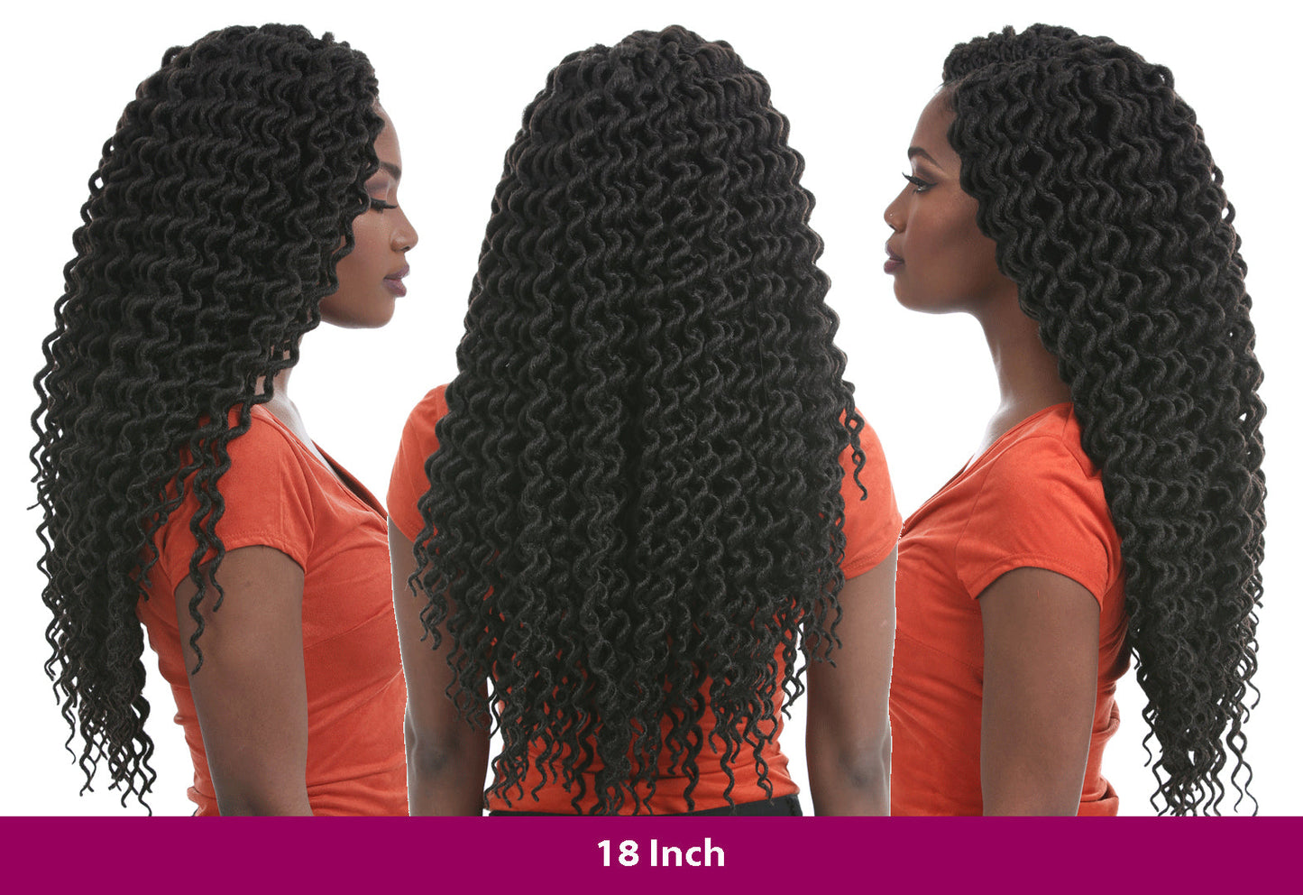 Sensationnel African Collection X-Pression 3X Pre-Looped Crochet Braid FAUX LOCS CURLY Triple Pack Value 12 - 18 Inch Alexwigs