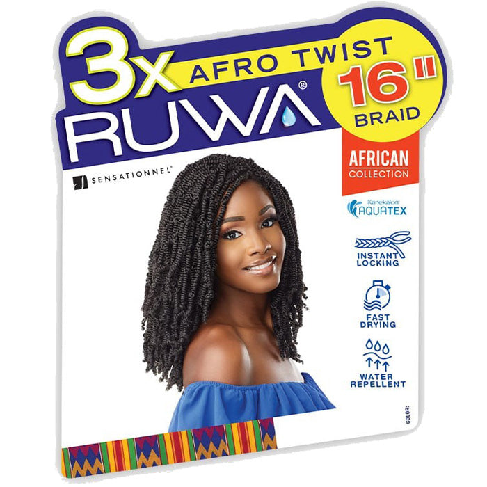 Sensationnel Ruwa Braid - 3X AFRO TWIST 16" Alexwigs