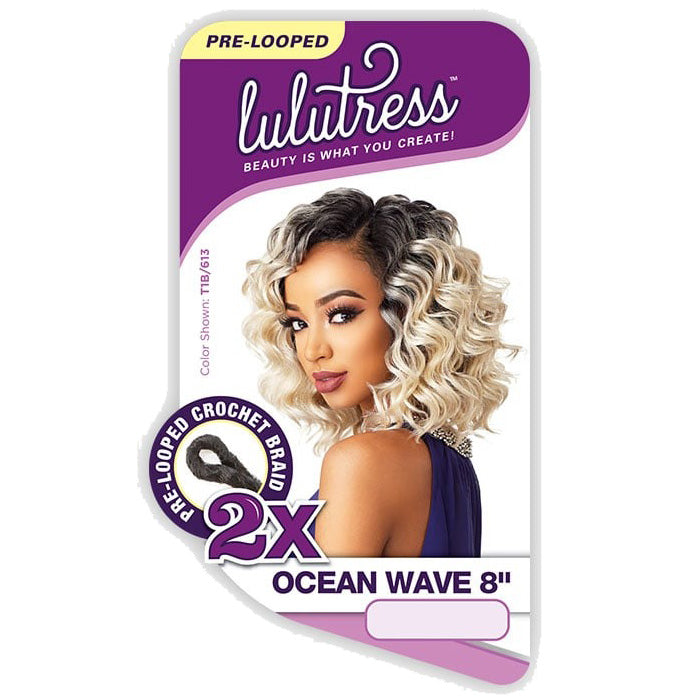 Sensationnel Lulutress Crochet Braid 2X OCEAN WAVE 8 Inch Alexwigs