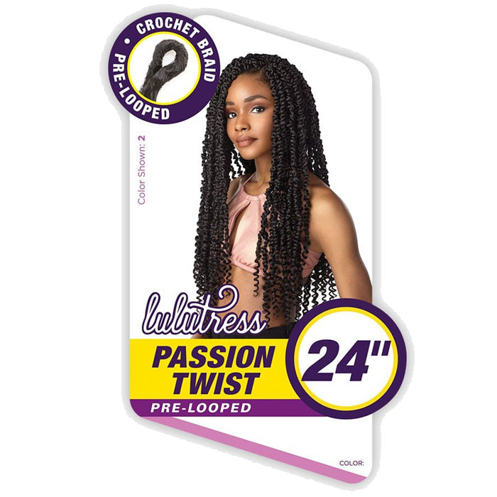 Sensationnel Lulutress Pre-Looped Crochet Braid - PASSION TWIST 18"/24" Alexwigs