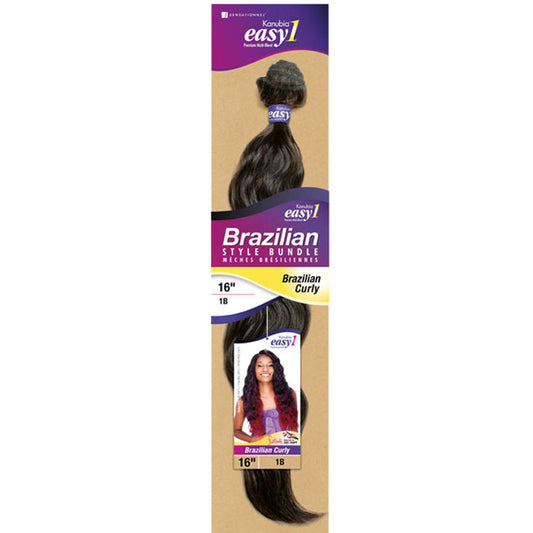 Sensationnel Kanubia Easy 1 Natural Bundle Weave - BRAZILIAN CURLY 18/20/22" Alexwigs