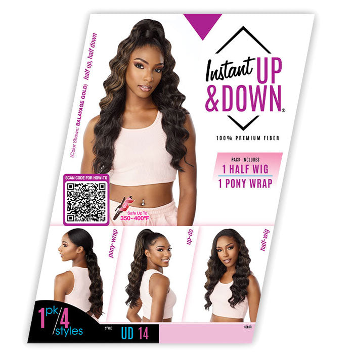 Sensationnel Instant Up & Down Synthetic Half Wig - UD 14 Alexwigs