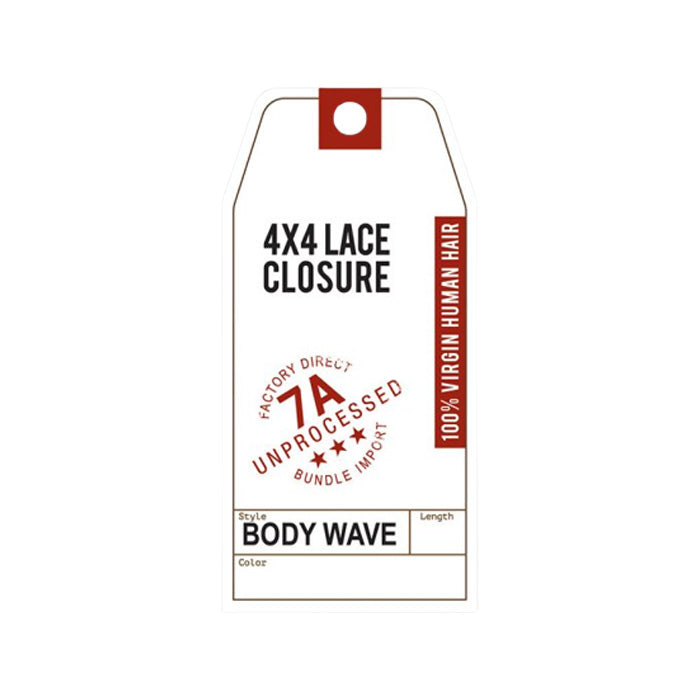 Sensationnel Bare & Natural 100% Virgin Human Hair 7A Lace Closure - 4X4 BODY WAVE 10-18" Alexwigs