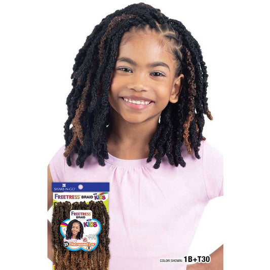 Freetress For Kids Pre-Looped Crochet Braids - 3X DISTRESSED LOC 8" Alexwigs