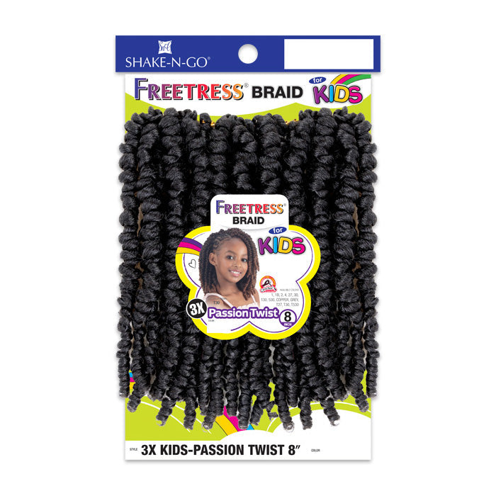 Freetress Kids Pre-Looped Crochet Braid - 3X PASSION TWIST 8" Alexwigs