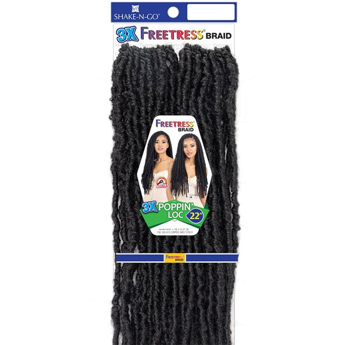 Freetress Pre-Looped Crochet Braids - 3X POPPIN LOC 22" Alexwigs