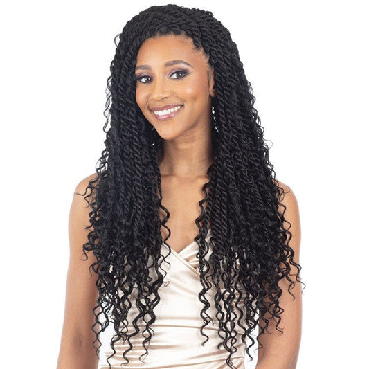 Freetress Braid Pre-Looped Crochet Braids - 3X REBEL BOHO TWIST 22" Alexwigs