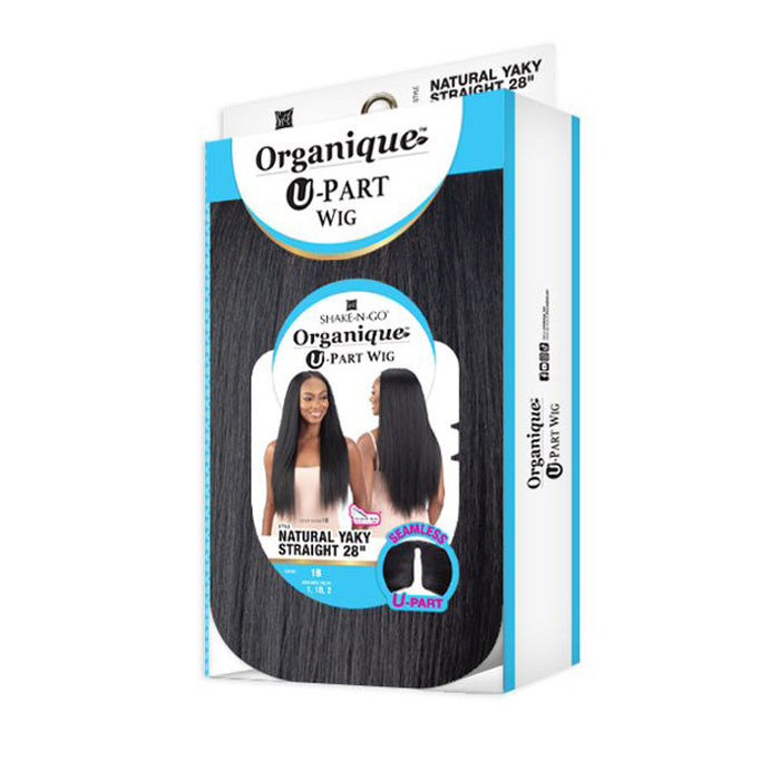 Shake-N-Go Organique U-Part Wig - NATURAL YAKY STRAIGHT 28" Alexwigs