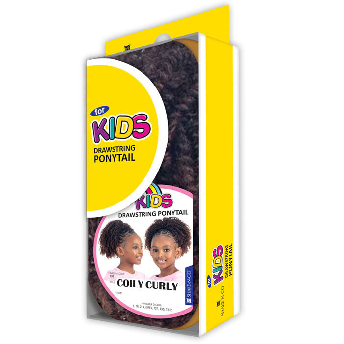 Shake N Go for Kids Drawstring Ponytail - COILY CURLY Alexwigs