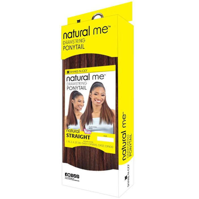 Shake N Go Natural Me Drawstring Ponytail - NATURAL STRAIGHT Alexwigs
