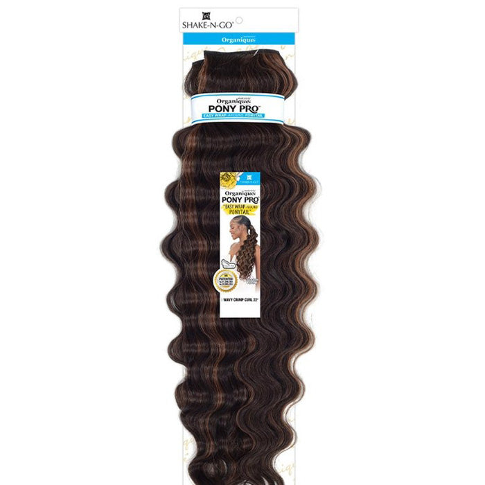 Shake N Go Organique Pony Pro Ponytail - WAVY CRIMP CURL 22" Alexwigs