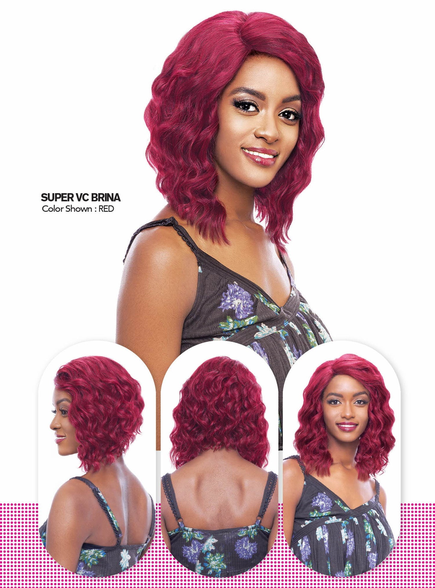 Vanessa Super V Line C Side Synthetic Lace Part Wig SUPER VC BRINA Alexwigs