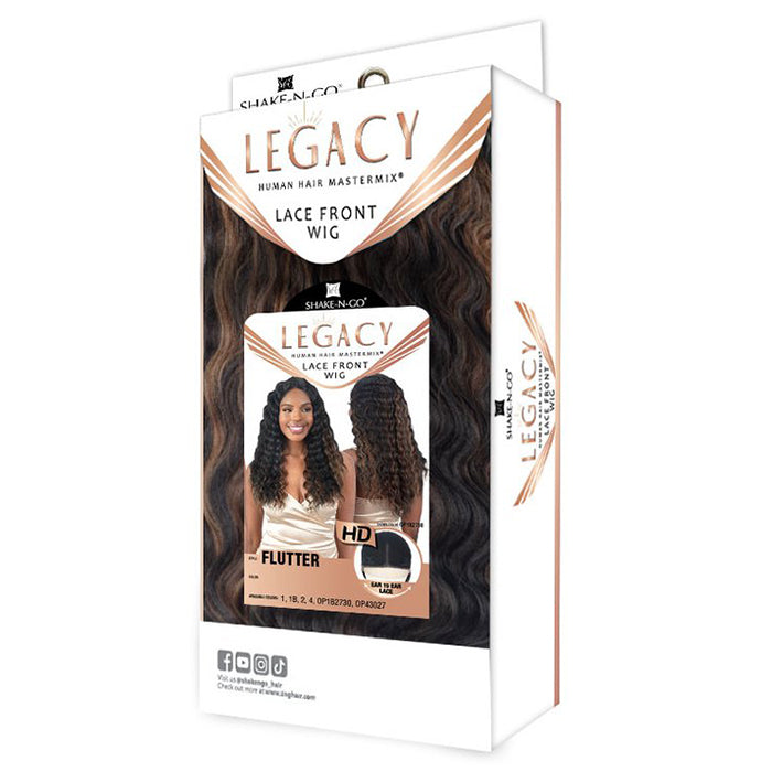 Shake N Go Legacy Human Hair Blend Lace Front Wig - FLUTTER Alexwigs