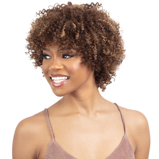 Shake N Go Golden Curl Wig GINA - 100% Human Hair Alexwigs