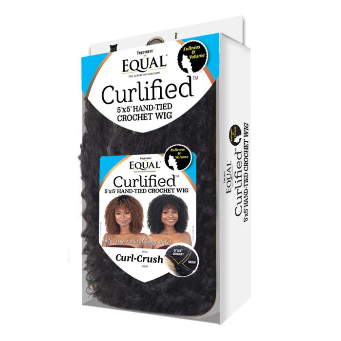 Freetress Equal Cirlified 5X5 Hand Tied Crochet Wig - CURL-CRUSH Alexwigs