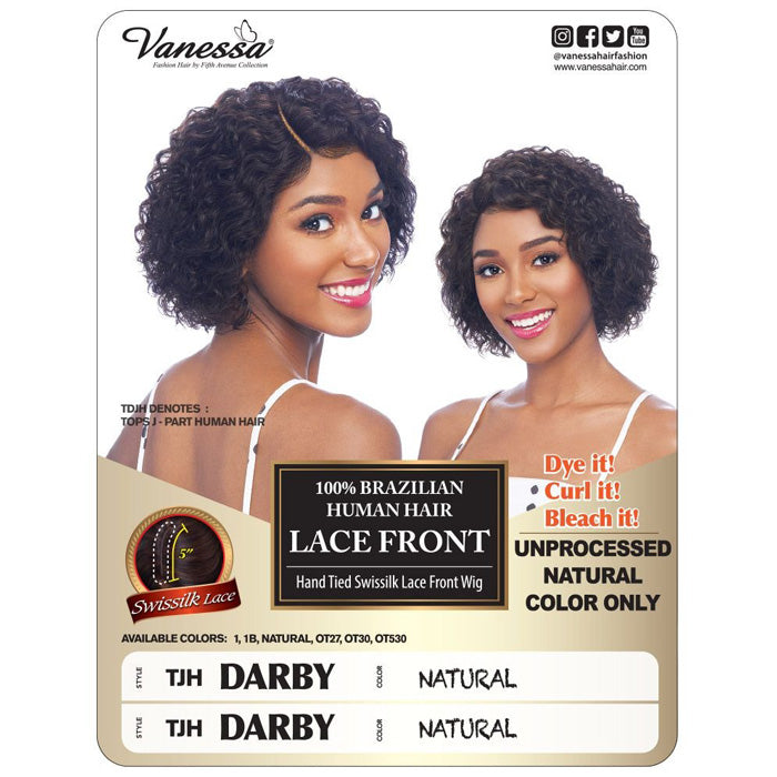 Vanessa 100% Brazilian Human Hair Swiss Lace Front Wig - TJH DARBY Alexwigs
