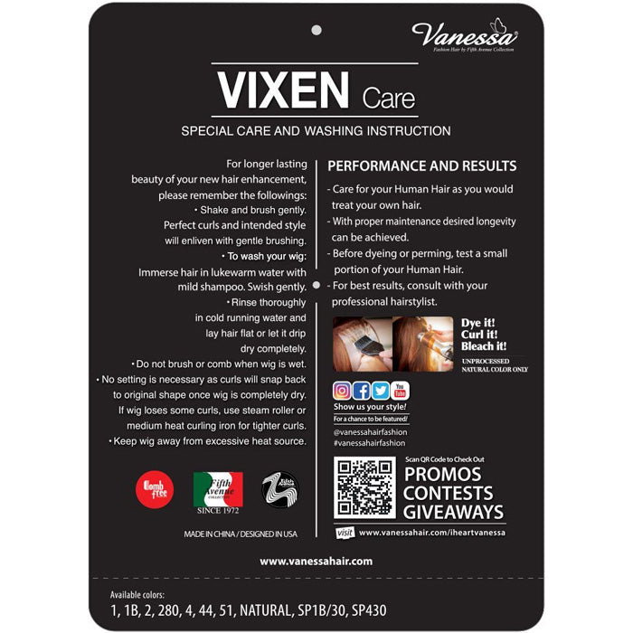 Vanessa Vixen Human Hair Wig - HH PIXIE