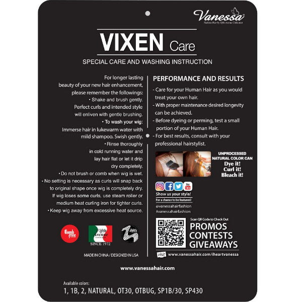 Vanessa Vixen Human Hair Wig - HH TARIN