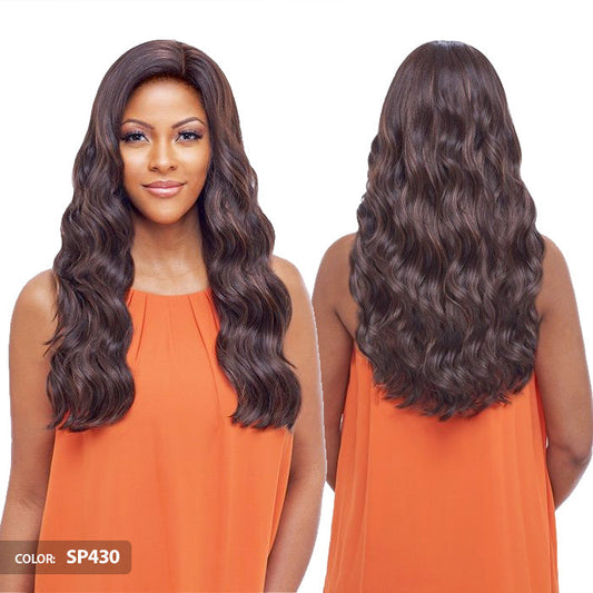 Vanessa Brazilian Human Hair Blend Frontal Lace Wig - T35HB TRUDIE Alexwigs