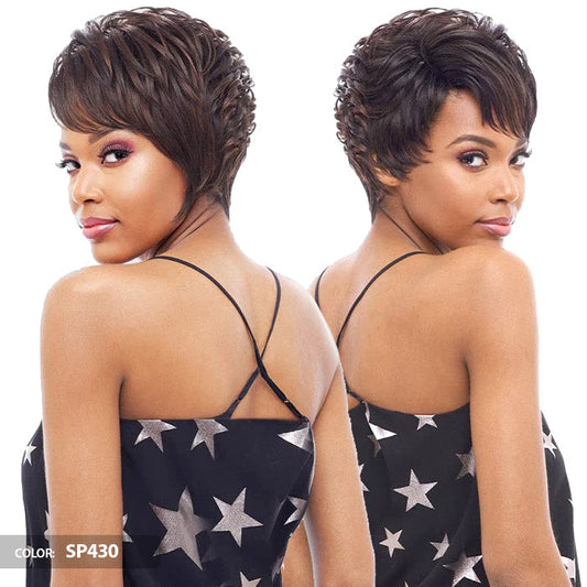 Vanessa Sweet C-Side Part Human Hair Blend Lace Front Wig - SCHB UNEAT Alexwigs