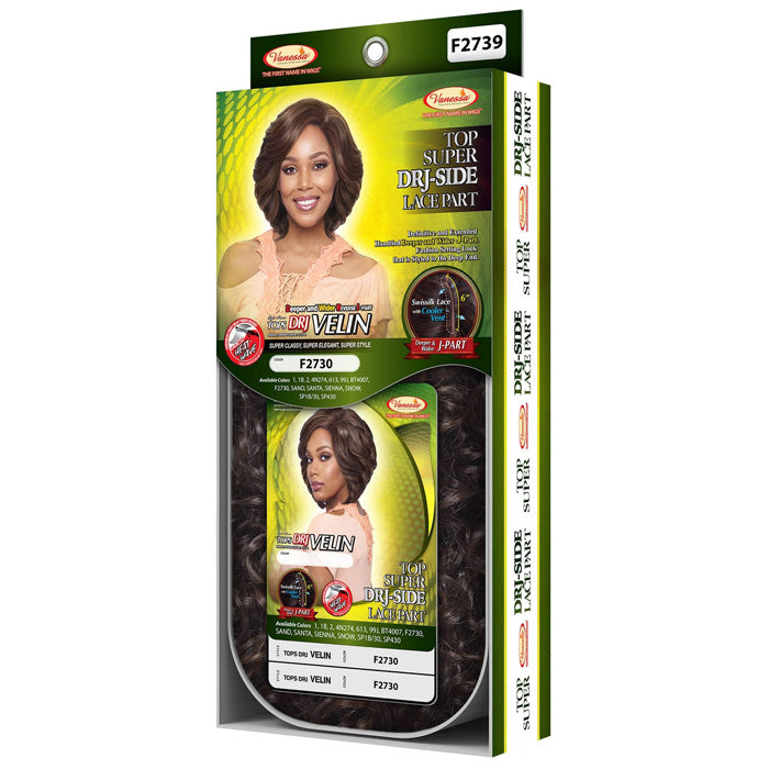 Vanessa Top Super DRJ-Side Lace Part Swissilk Front Wig - TOPS DRJ VELIN Alexwigs
