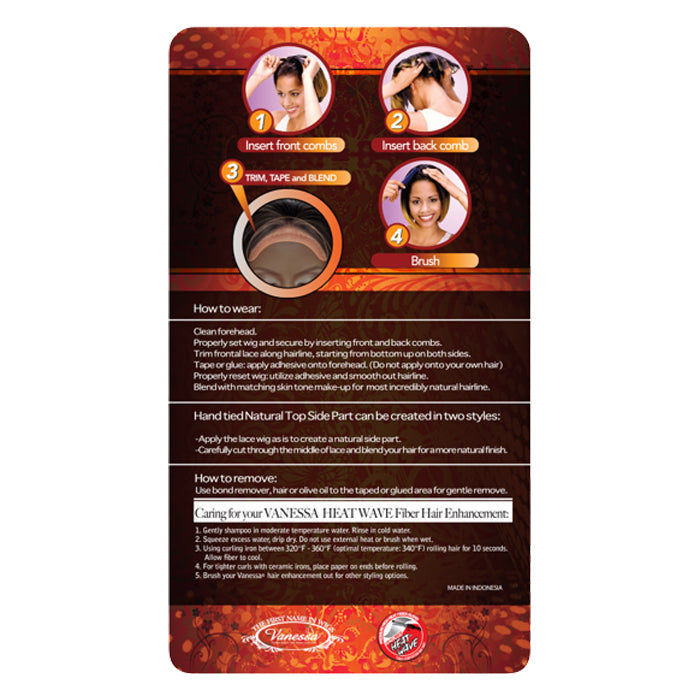 Vanessa Top Super RC-Side Lace Part Wig - TOPS RC INDAH Alexwigs