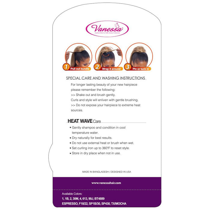 Vanessa Drawstring With Bundle Wrap Express Curl Ponytail - STB JALOW Alexwigs