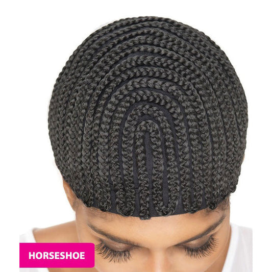 Vivica A Fox Cornrow Express Cap STRAIGHT BACK or HORSESHOE (With Combs)