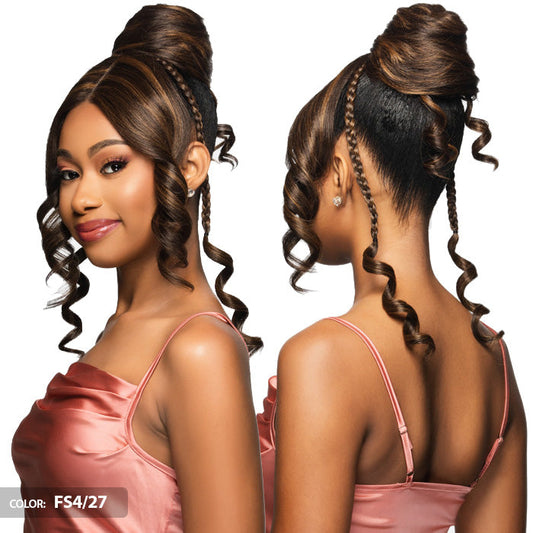 Vivica Fox Lace Part Bang & Bun - LBPB-JASMINE