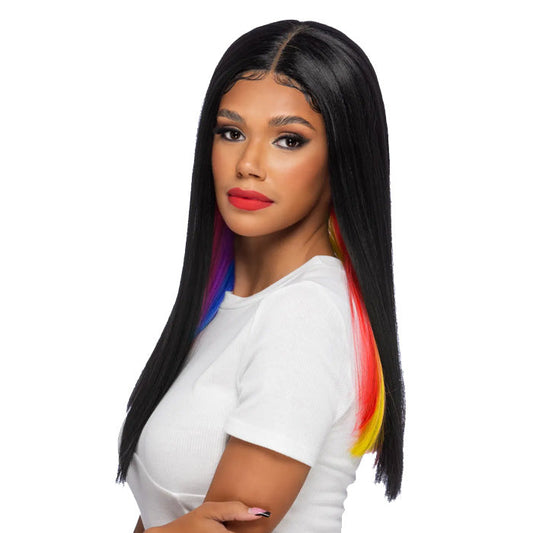 Vivica A Fox Peek-A-Boo Color Clip Weave 20"