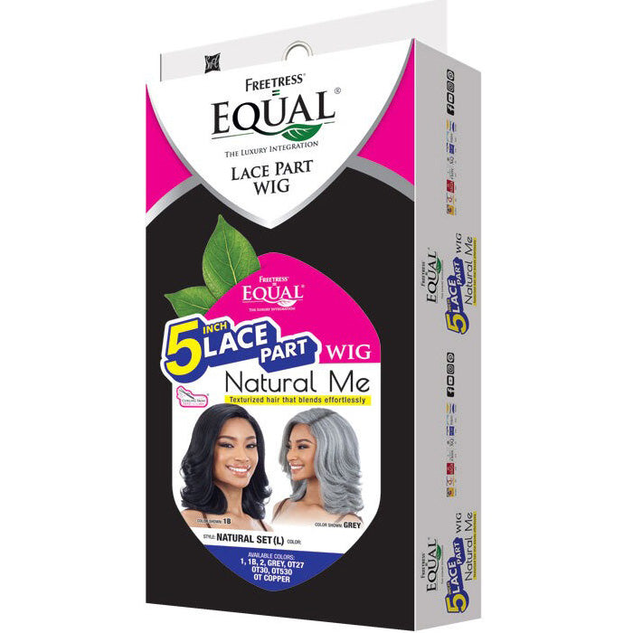 Freetress Equal Natural Me 5" Lace Part Wig - NATURAL SET (L) Alexwigs