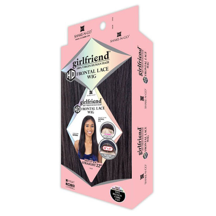 Shake N Go Girlfriend 100% Virgin Human Hair 13X4 HD Lace Front Wig - STRAIGHT 22 Alexwigs